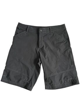 Kuhl Shorts Size 38 Dark Gray Hiking Outdoors Walking Nylon Spandex 12" Inseam